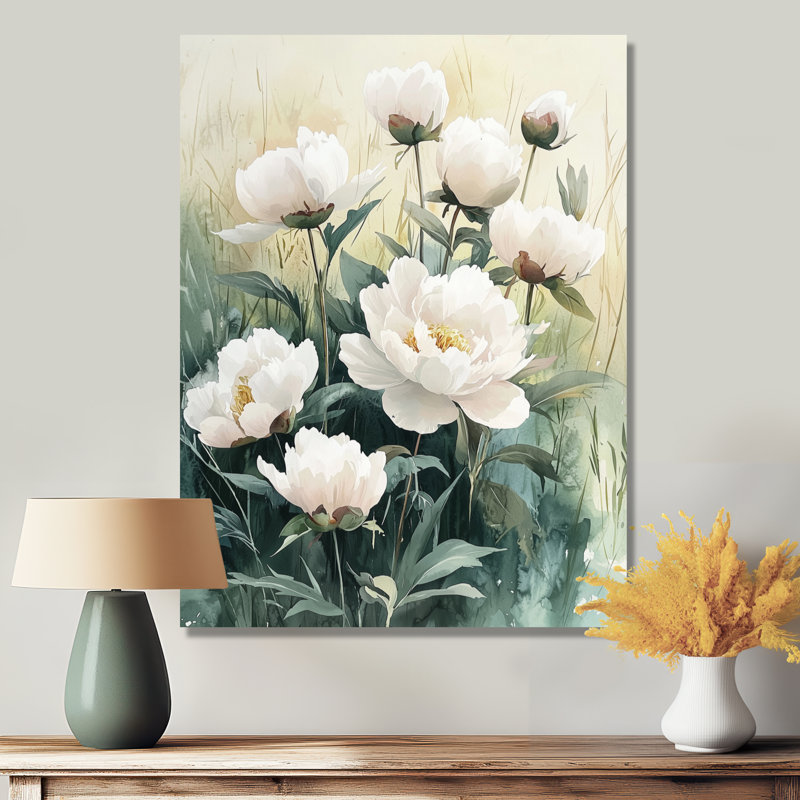 Giddings - Floral Canvas Art Print, Ne s'applique pas, H 40 po x l 30 po, Toile tendue