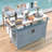 53.3" Outdoor Kitchen Island With Raised Shelf-1110172484