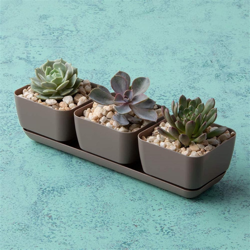Zosha Pot Planter, Taupe