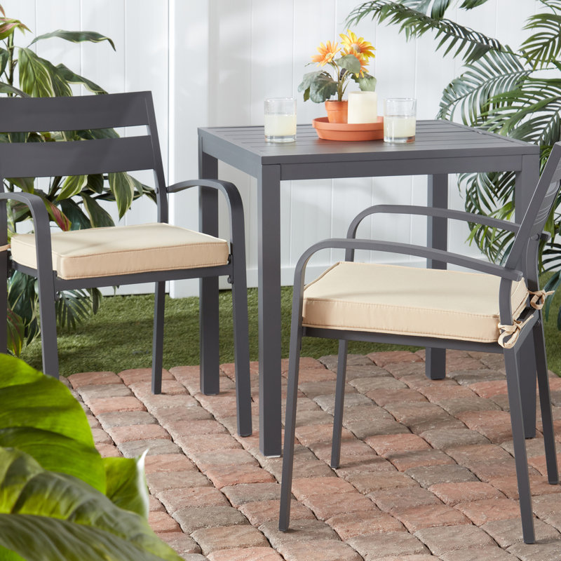 Outdoor Dining Chair Seat Pad, Stone
