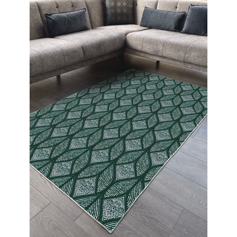 Tapis en coton Dayanara, Rectangle 5 pi 3 po x 6 pi 7 po