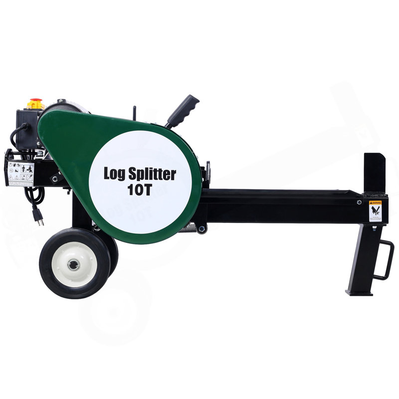 Fendeuse à bois à double volant électrique Splitter à bûches électrique portative 10h Hotizontal 2HP 16A