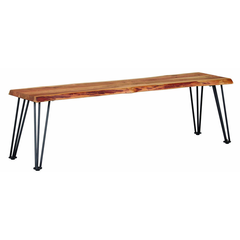 Banc, Bois massif et métal