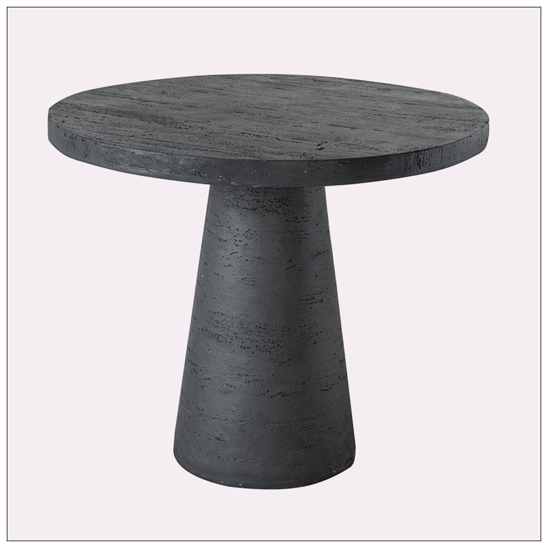 Round Dining Table, Black