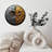Unique Crater Texture Wall Clock