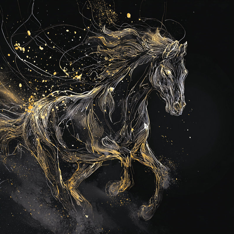 «Midnight Spark One», art mural sur toile tendue, L 40 po x H 40 po x P 1,5 po