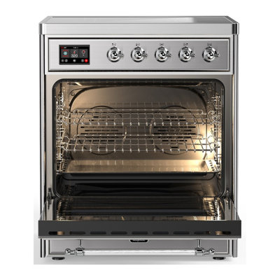 Majestic III Series 30 Inch Induction Range with 4 Induction Elements in Stainless Steel (Burnished Trim)