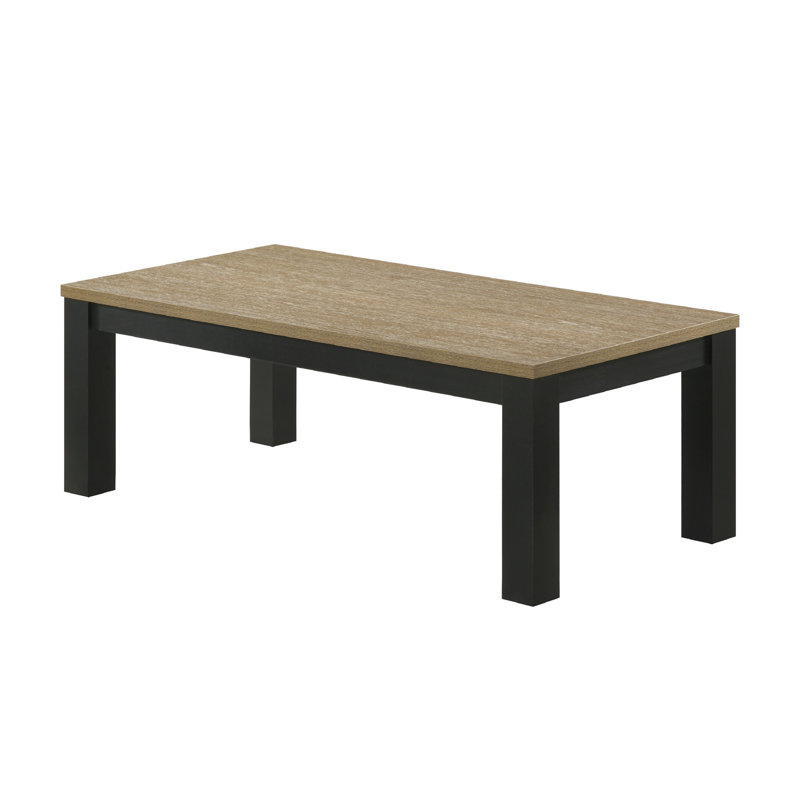 Table moderne brune et noire: en bois pour le salon Fonction et style Carré rectangulaire en noir: utilisation polyvalente