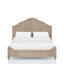 Ensemble de chambre à coucher à panneaux 3 pièces avec table de chevet et banc rembourré Dana Heights-551237851