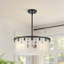 Lustre tambour en verre 4 lumières-611746809