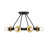 Malayha 8 - Light Steel Dimmable Wagon Wheel Chandelier