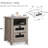 Rimmer 18"W Farmhouse 2-Drawer Wood End Table, Small Side Table With Charging Station-636094440
