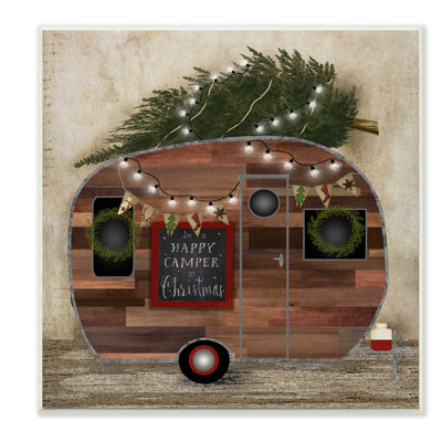 «Happy Camper at Christmas», impression sans cadre