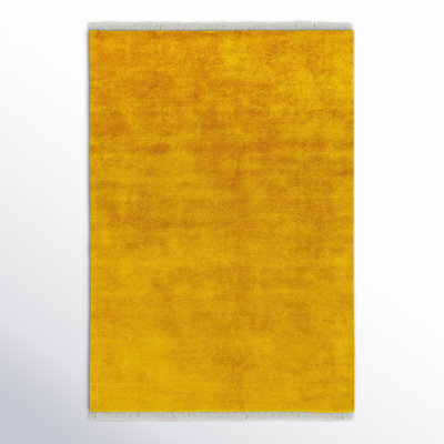 Clio Handmade Wool Yellow Rug