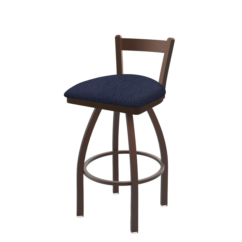 821 Catalina Low Back Swivel Bar Stool, Bronze, Counter Stool (25" Seat Height), Graph Anchor