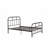 Gray metal Full Bed