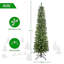 Arbre de Noël mince avec support en métal-808365208