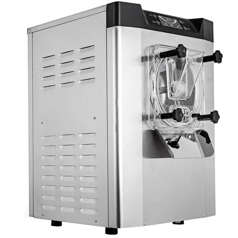 VEVOR 1400W 20/5.3 Gph Commercial Ice Cream Machine with LED Display Screen and Auto Shut-Off Timer