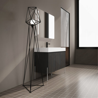 Meuble-lavabo autoportant 48 po avec lavabo en résine