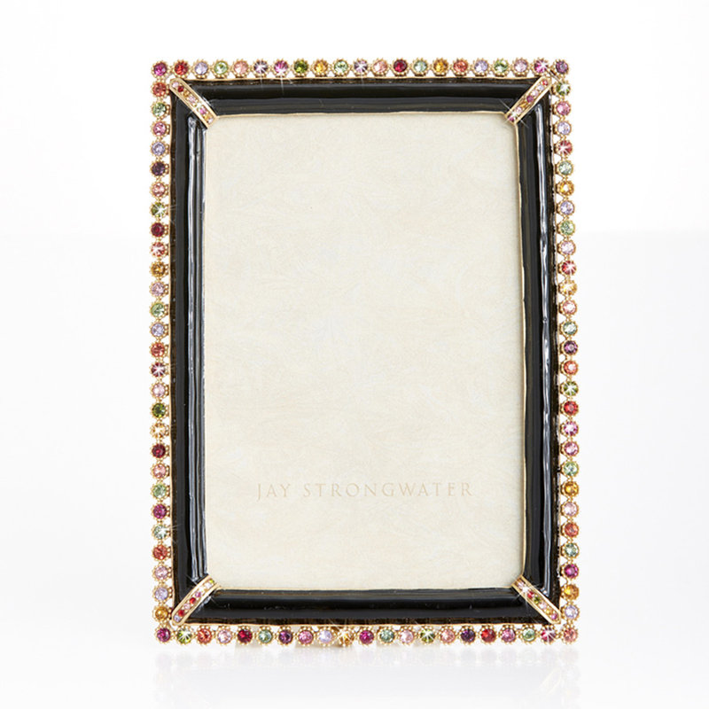 Rectangle Picture Frame, Gold/Pink/Black, 5" x 7"