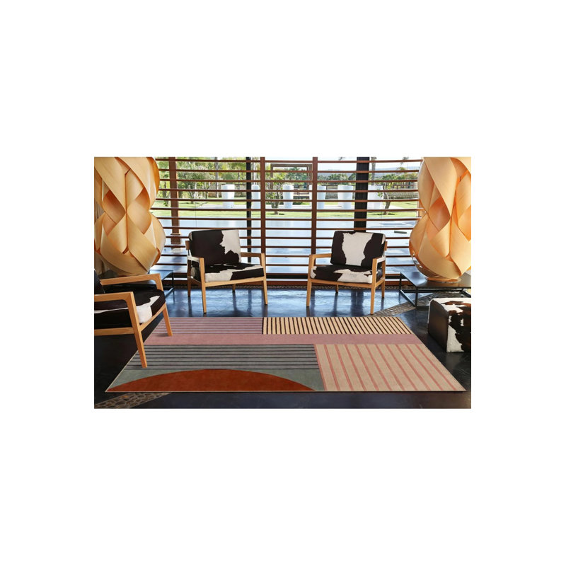 Tapis intérieur / extérieur rose Sorrel, Rectangle 5' x 8'