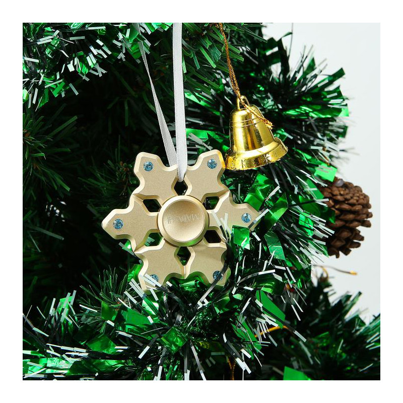 Ornement en flocon de neige christmas tree, Or