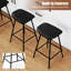 Ensemble de 2 tabourets de bar pivotants en similicuir rembourrés sans dossier noir-1552160845-1552160850