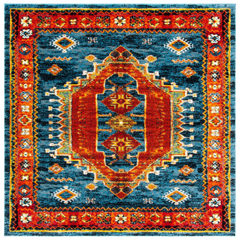 Drumawillin Performance Southwestern Rug, Square 6'7"
