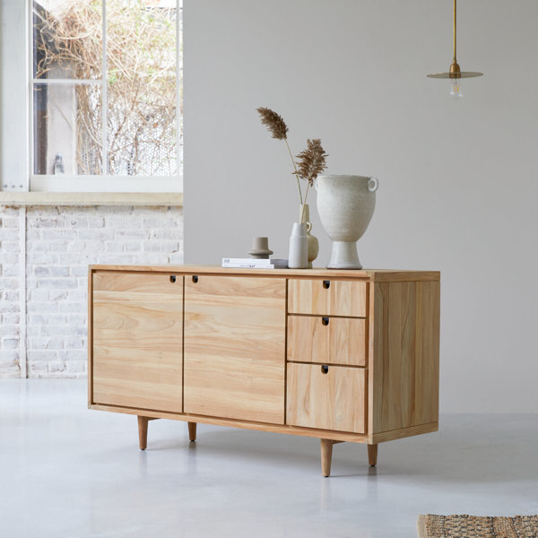 Tikamoon Jonak 57'' Solid Wood Sideboard | Wayfair