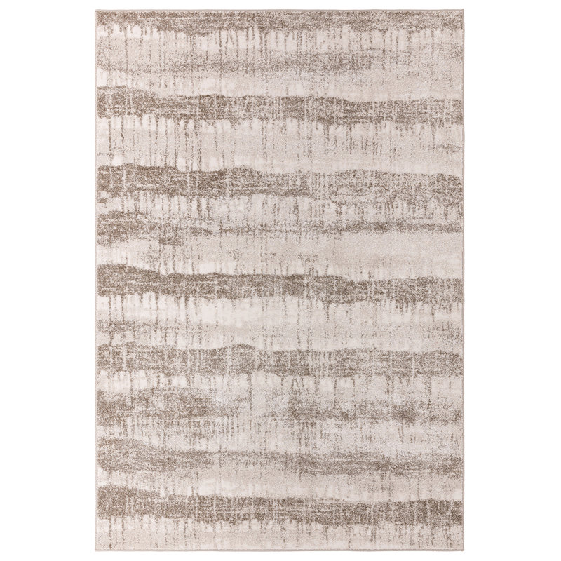 Anjolina Abstract Beige Area Rug, Rectangle 200 x 275 cm