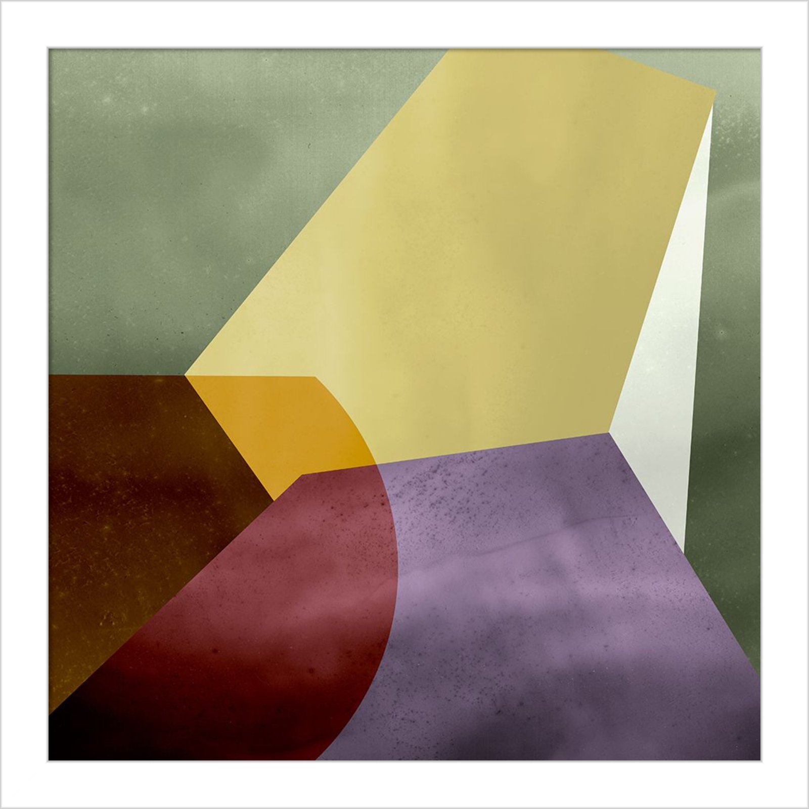 Flagler "Essentially Minimal VI" Print, 13" H x 13" W, White