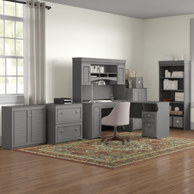 Huckins 5 Piece Computer Desk Office Set