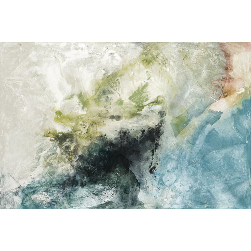 Experiment I - Painting, 81 cm H x 122 cm W, Black Floater Framed