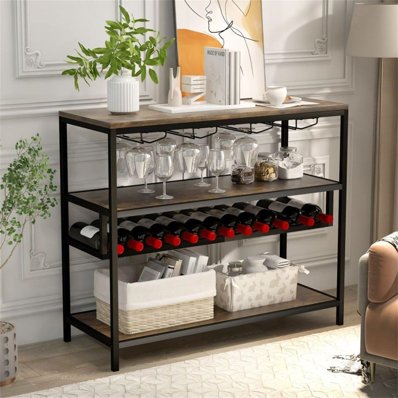 Arene Wine Bottle & Glass Rack
