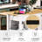 47 - Inch Kitchen Cart With Extendable Table, Rubber Wood Veneer Top, Adjustable Shelf Units, Soft Close Drawer Mechanisms Shelving, Hinges-1363218995