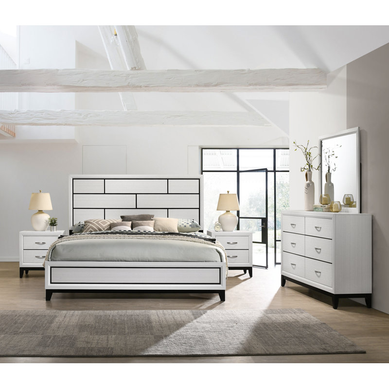 Ensemble de chambre à coucher 5 pièces standard, Très grand