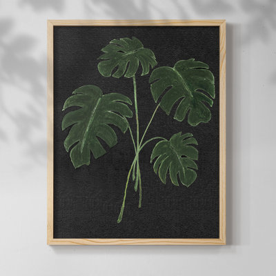 Simple Tropics I, reproduction encadrée - bois massif