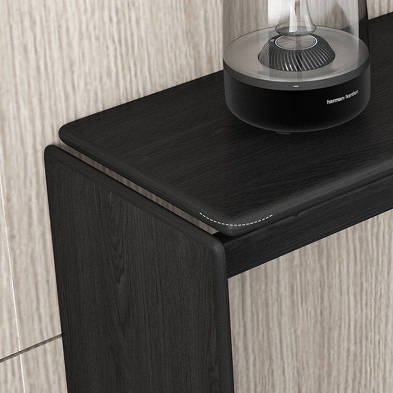 Table d'entrée en chêne massif de style Wabi-Sabi, H 31,5 po x l 55,1 po x P 11,8 po