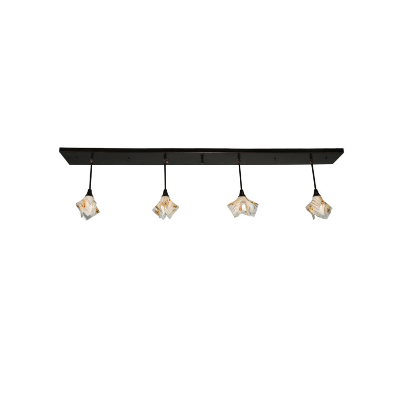 Modern Fusion 90'' Black Globe 4-Light Indoor/Outdoor Island Pendant