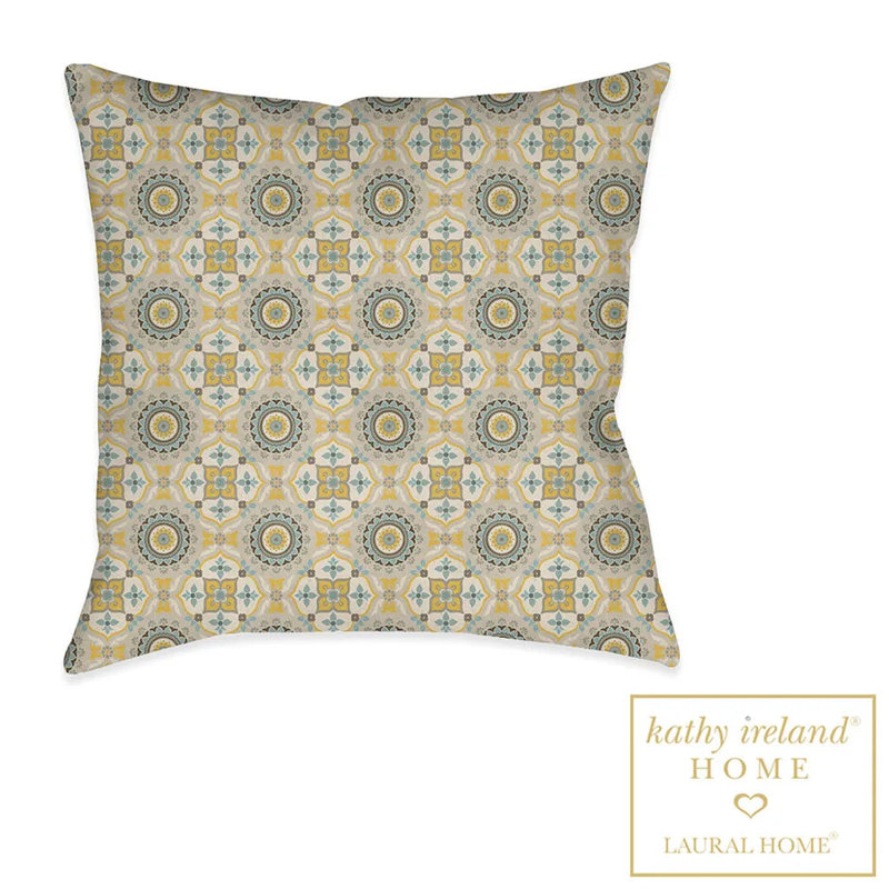 Coussin intérieur / extérieur Indochine, Jaune