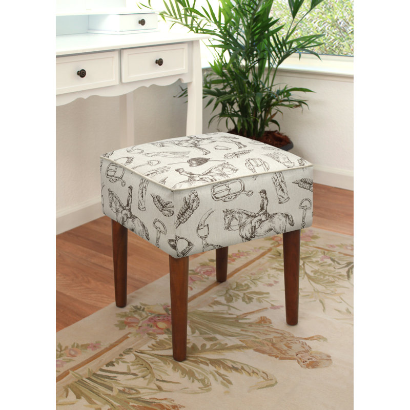 Solid + Manufactured Wood Accent Stool