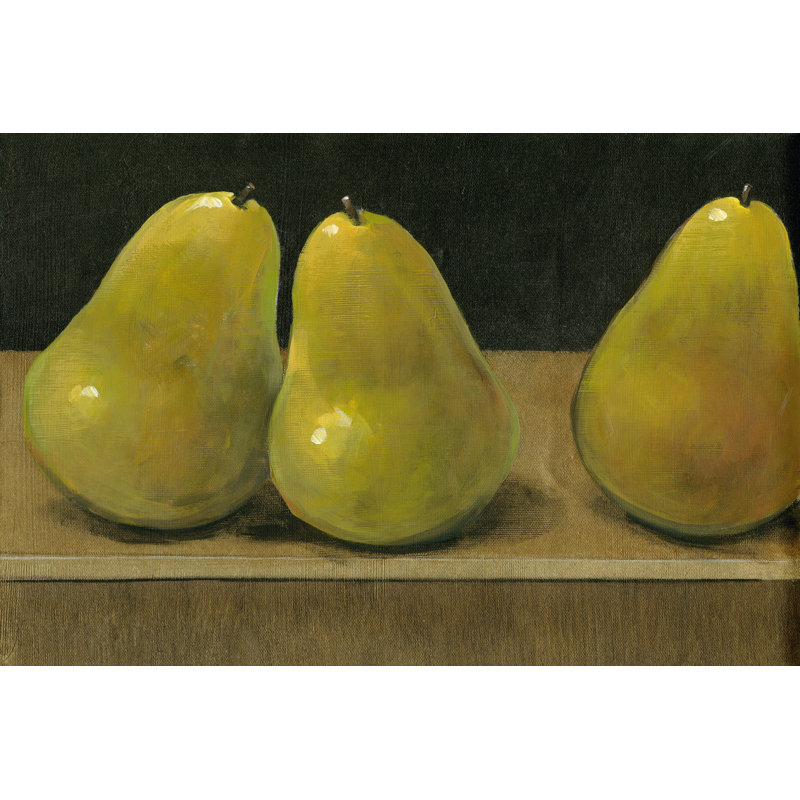 Pear Study - Wrapped Canvas Painting, 30cm H x 46cm W