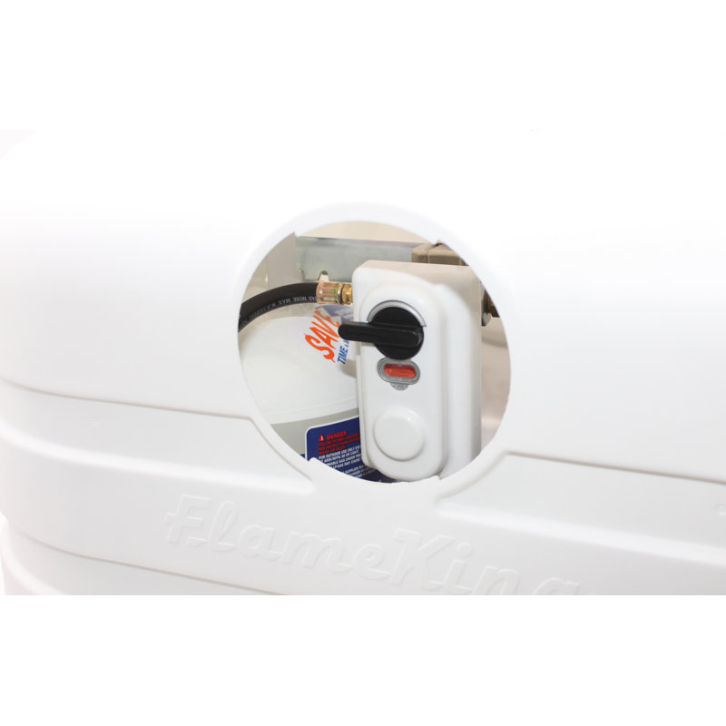 Couvercle robuste en plastique léger pour réservoir de propane LP de 30LB Flame King