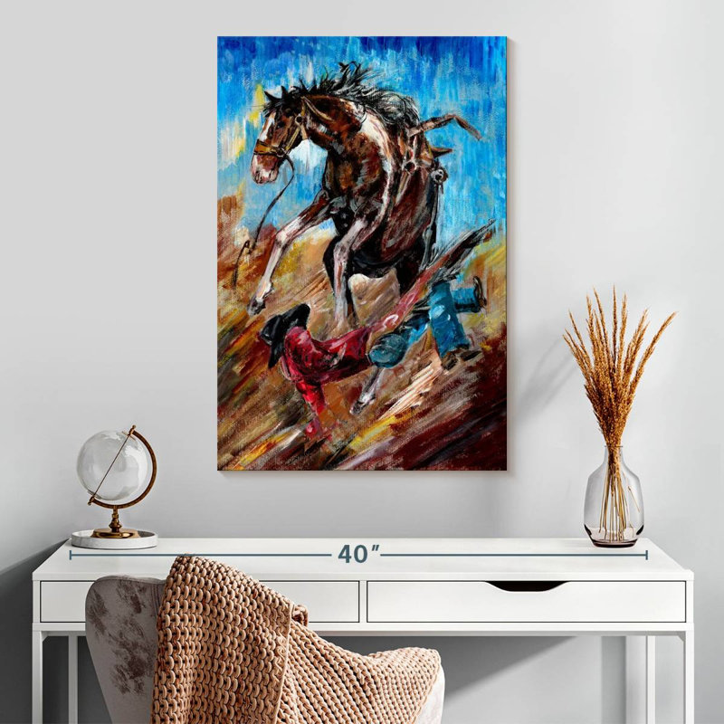 Lelar Fallen Cowboy, 30" H x 20" W