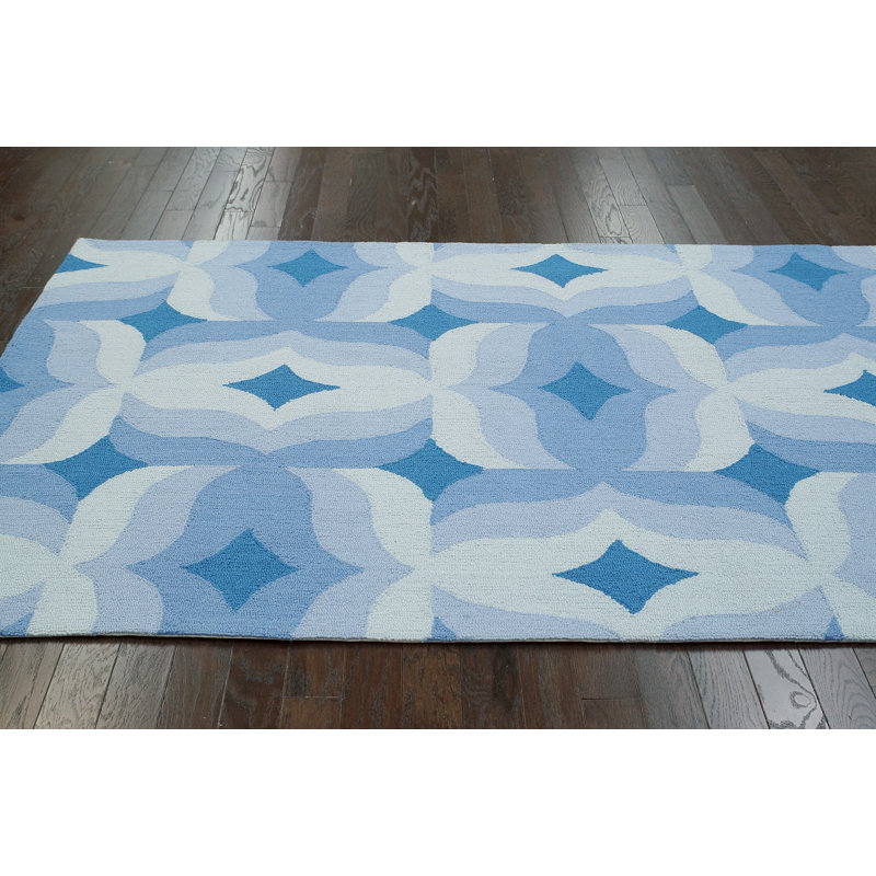 Tapis bleu Oneil Lydia, 7 pi 6 po x 9 pi 6 po