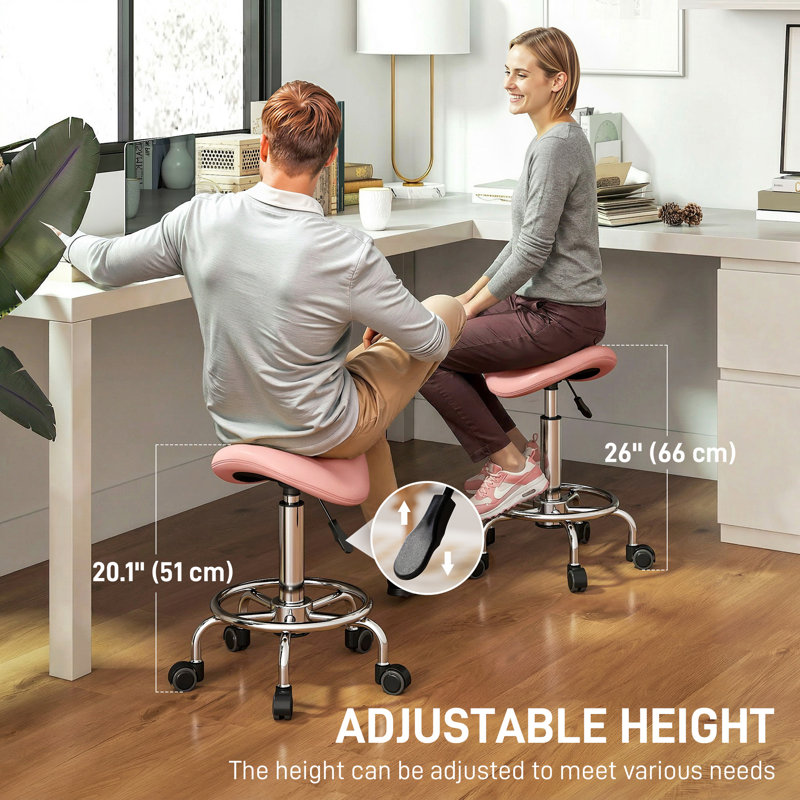 Fauteuil roulant réglable Saddle Stool - rose, Rose