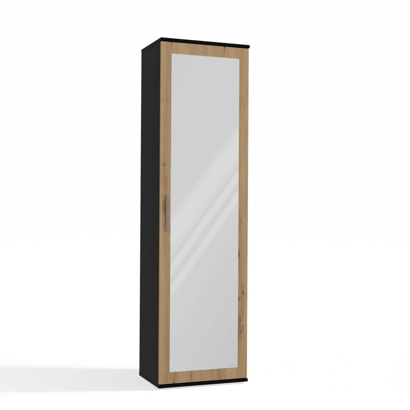 Hyland 1 Door Laminate Wardrobe, Anthracite/Artisan