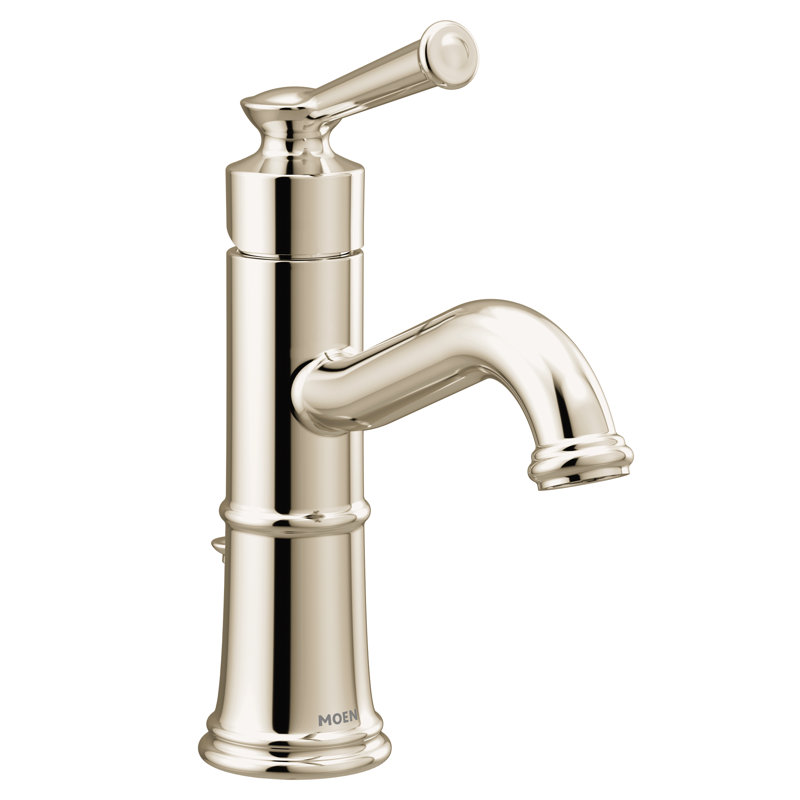 Belfield Single Hole Bathroom Faucet with Drain Assembly, Polished Nickel