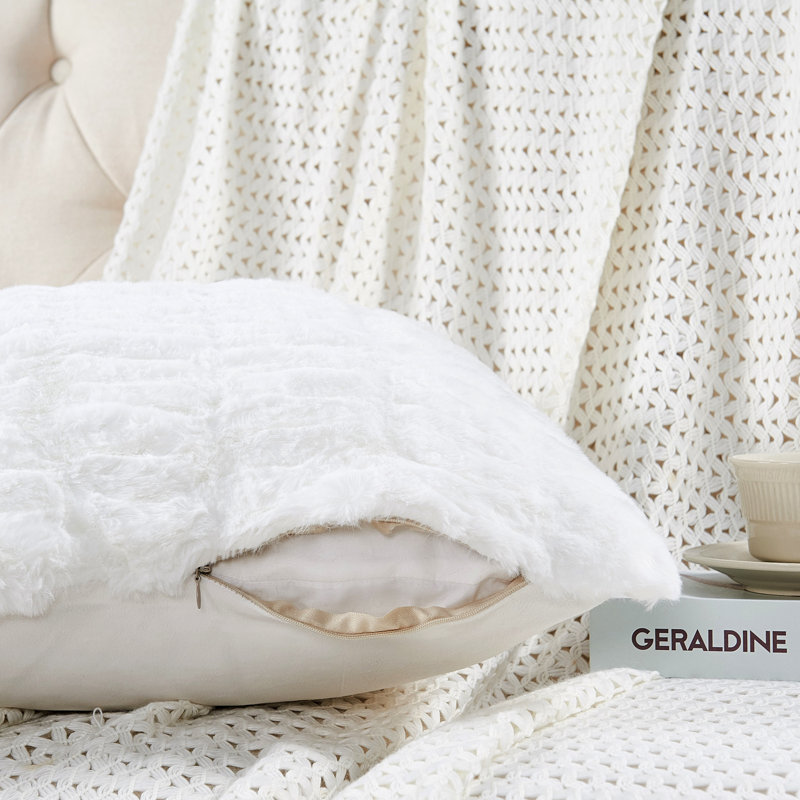 Shar Pei Reversible Pillow Cover, Bright White