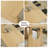 4 - Person Burlywood  Rectangular Solid Wood Dining Table Set-196130924-196130922